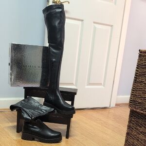 Azalea Wang Eureva Proceed Stretch Over the Knee  Black Boots Size 8.5